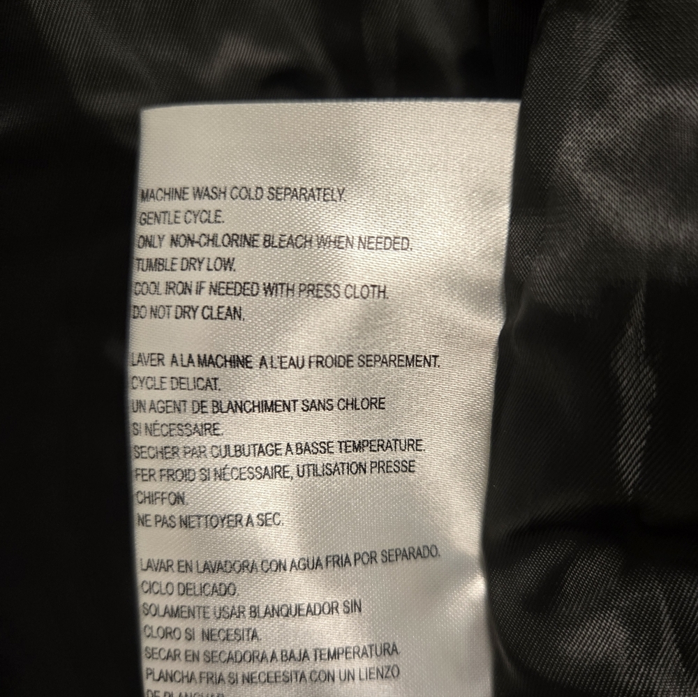 NWT Michael Kors Black Rain Jacket Coat Medium - Picture 9 of 12